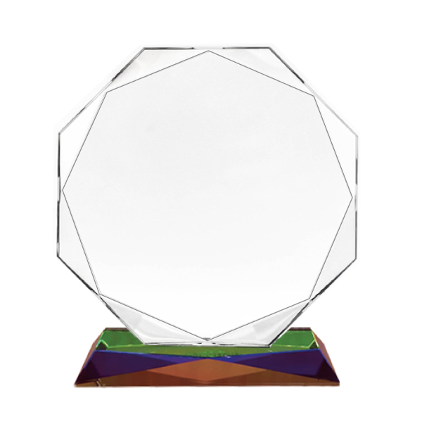 5 Series Standard Octa Nonagon Rainbow Plaque