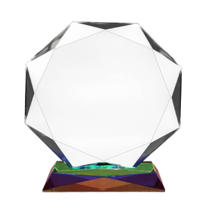 5 Series Standard Octagon Star Rainbow Plaque