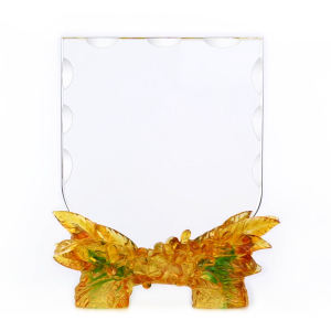 8 Series Supreme Liu-Li Golden Flower Plaque