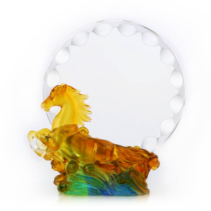 8 Series Supreme Liu-Li Golden Horse Plaque