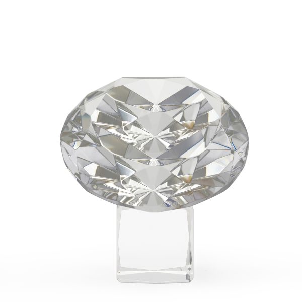 Clear Quartz Diamond Desk Weight