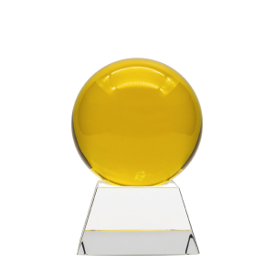 Yellow Sphere Ball Desk Weight