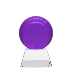 Purple Sphere Ball Desk Weight