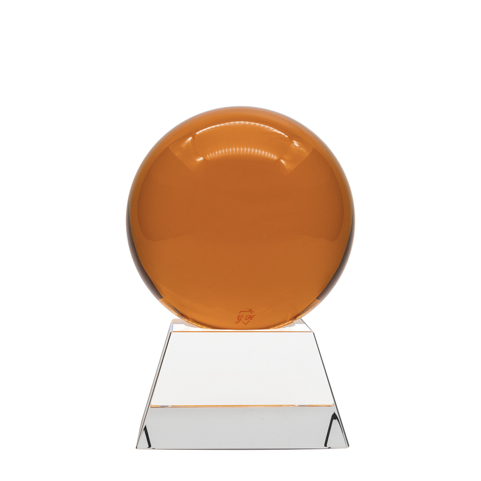 Orange Tea Sphere Ball Desk Weight