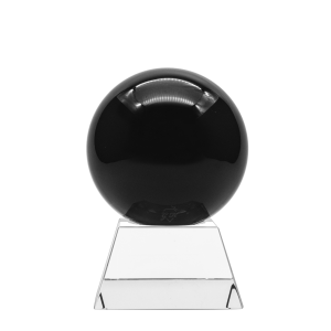 Black Sphere Ball Desk Weight