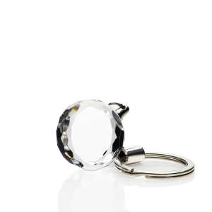 Mini Diamond Round Keychain