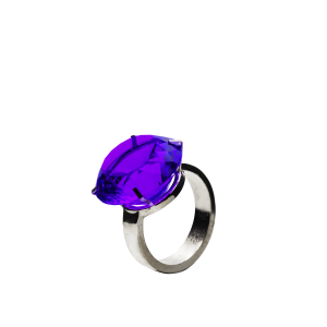 Purple Amethyst Diamond Ring Ornament