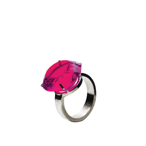 Pink Topaz Diamond Ring Ornament