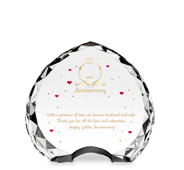 Personalize Golden Anniversary Gift