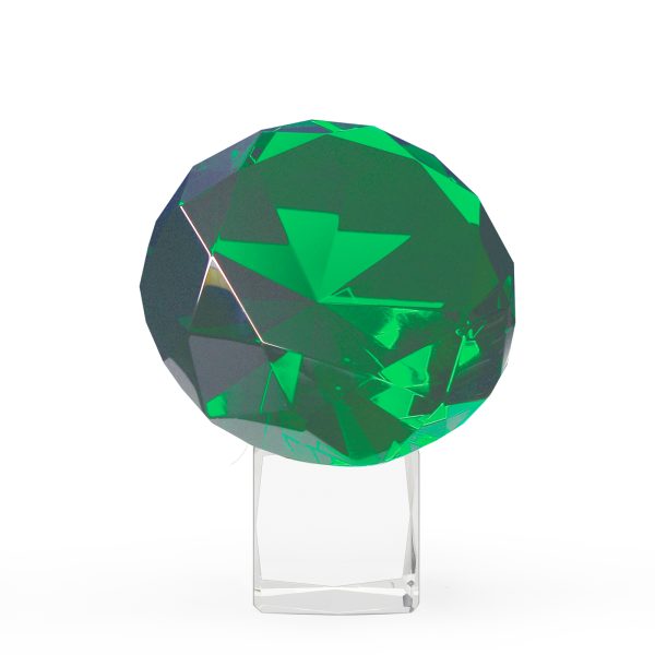 Green Emerald Diamond Desk Weight