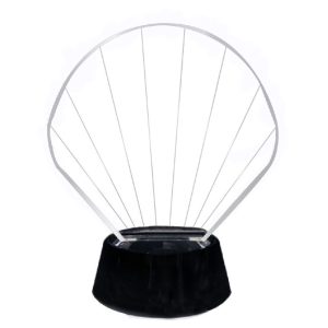 7 Series Supreme Seashell Sphere Melanite Plaque