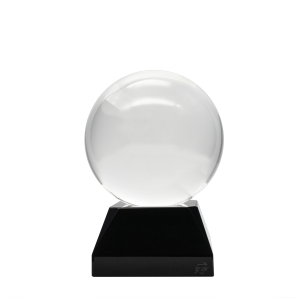 Clear Sphere Ball Melanite Desk Weight