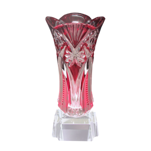 Red Blossom Vase Desk Weight