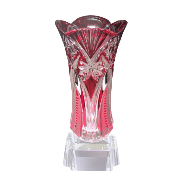 Red Blossom Vase Desk Weight