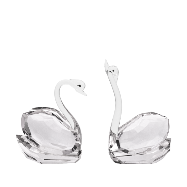 Clear Quartz Couple Swan