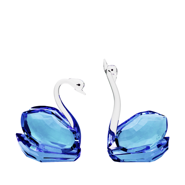 Blue Sapphire Couple Swan