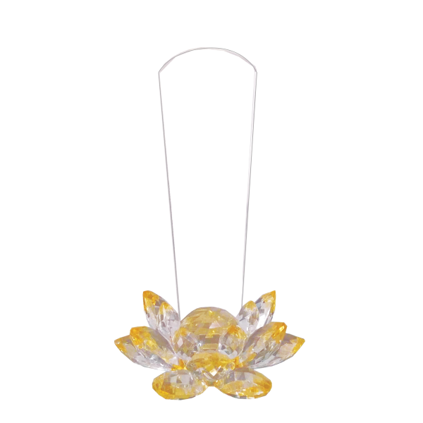 Citrine Clear Lotus Flower Memorial Tablet