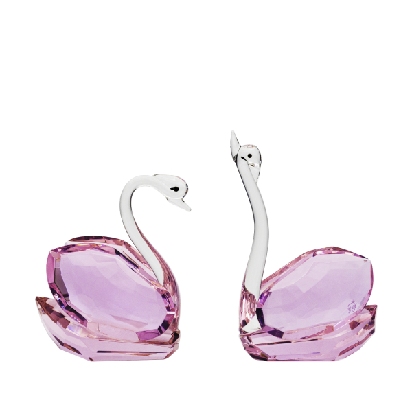 Pink Topaz Couple Swan